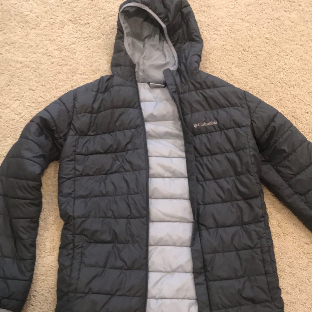 Grey Columbia puffer coat